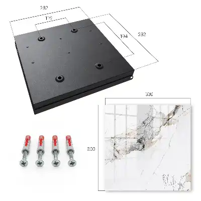 Key box for home Marble elegance against a white background