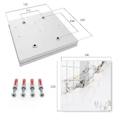 Key box for home Marble elegance against a white background
