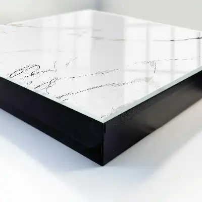 Decorative key box Elegant marble with a delicate line