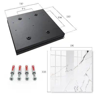 Decorative key box Elegant marble with a delicate line