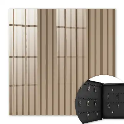 Wall mounted key cabinet Soothing vertical stripes for relaxation