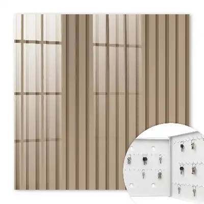 Wall mounted key cabinet Soothing vertical stripes for relaxation