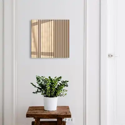 Wall mounted key cabinet Soothing vertical stripes for relaxation