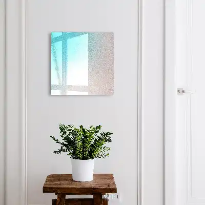 Wall mounted key cabinet Pastel gradient in shades of sky