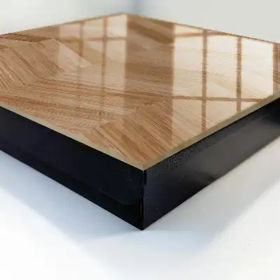 Key box for home Wooden herringbone in browns and beiges