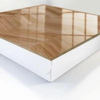 Key box for home Wooden herringbone in browns and beiges