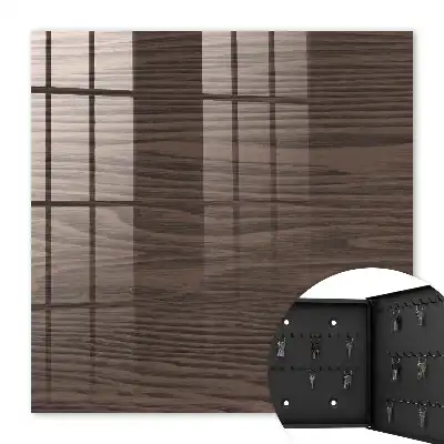 Decorative key box Wood texture in a brown shade