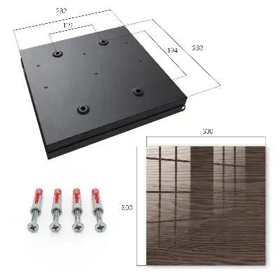 Decorative key box Wood texture in a brown shade