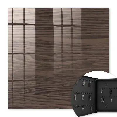 Decorative key box Wood texture in a brown shade