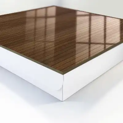 Wall mounted key cabinet Wooden boards harmonious composition