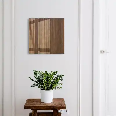 Wall mounted key cabinet Wooden boards harmonious composition