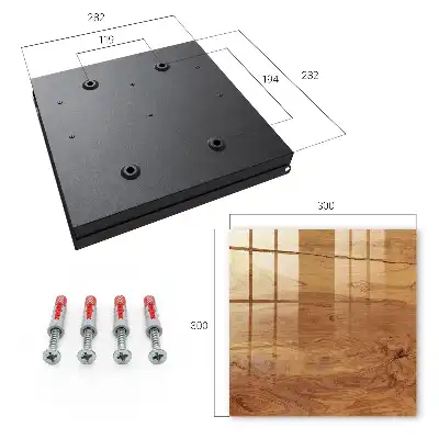 Wall mounted key box Wooden texture with expressive grain