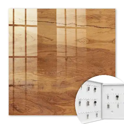 Wall mounted key box Wooden texture with expressive grain