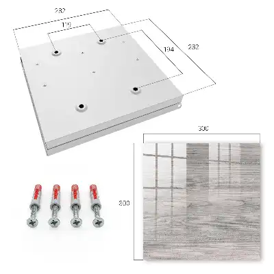 Key box for home Gray wood shade