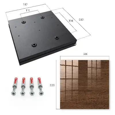 Decorative key box Wooden texture with distinct grain