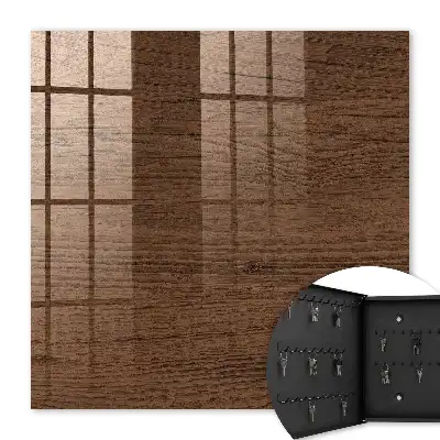 Decorative key box Wooden texture with distinct grain
