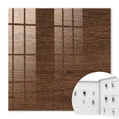 Decorative key box Wooden texture with distinct grain