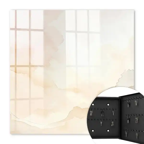 Key cabinet Light landscape with a watercolor effect