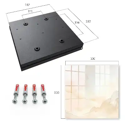 Key cabinet Light landscape with a watercolor effect