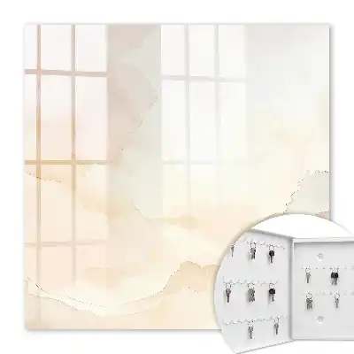 Key cabinet Light landscape with a watercolor effect