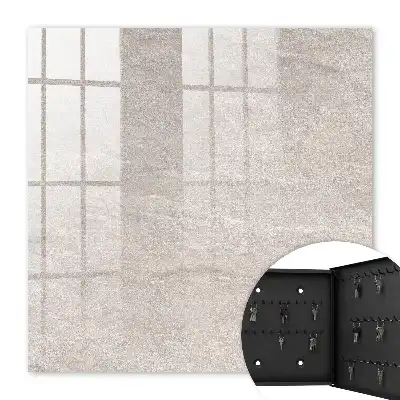 Wall mounted key cabinet Natural texture