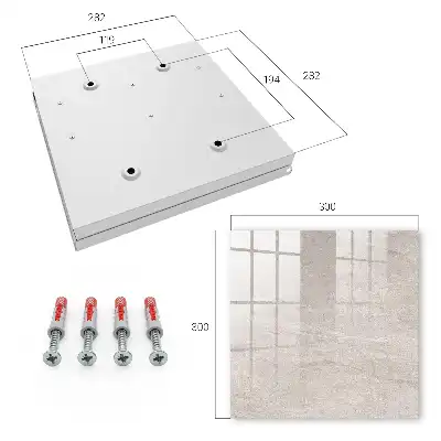 Wall mounted key cabinet Natural texture