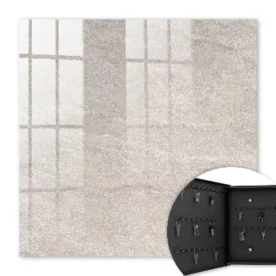 Wall mounted key cabinet Natural texture