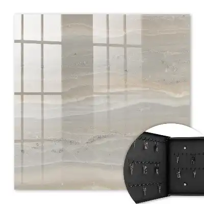 Wall mounted key box Beige waves in shades