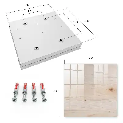 Wall mounted key cabinet Wooden texture with delicate grain