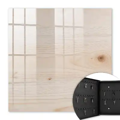 Wall mounted key cabinet Wooden texture with delicate grain