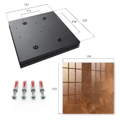 Wall mounted key box Skin texture with subtle lines