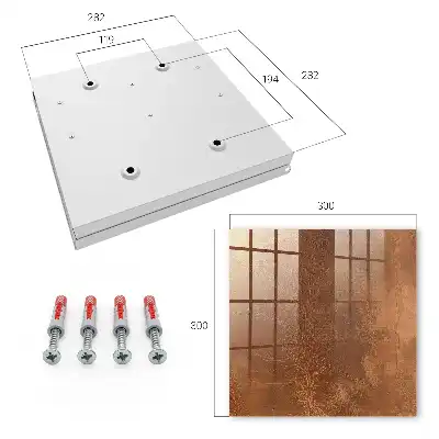 Wall mounted key box Skin texture with subtle lines