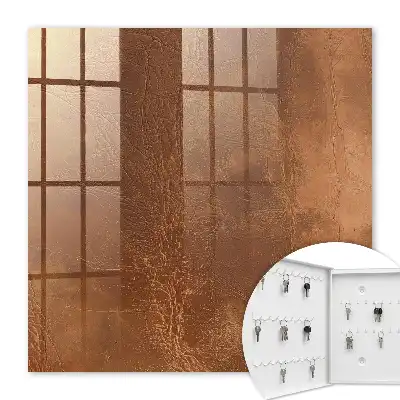 Wall mounted key box Skin texture with subtle lines