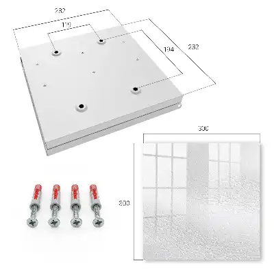 Key box for home Light leather texture with a delicate pattern