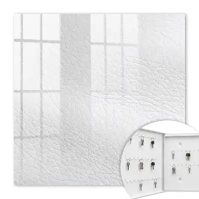Key box for home Light leather texture with a delicate pattern