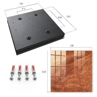 Wall mounted key cabinet Warm brown wooden texture