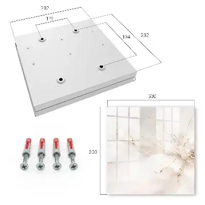 Key cabinet Elegant flower form nature