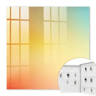 Wall mounted key box Color gradient transition