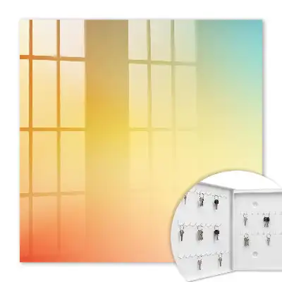 Wall mounted key box Color gradient transition