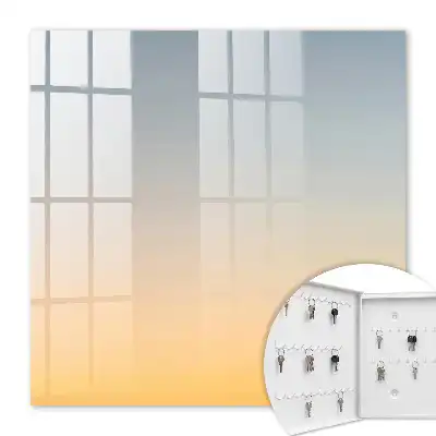 Key box for home Pastel sunrise yellow blue