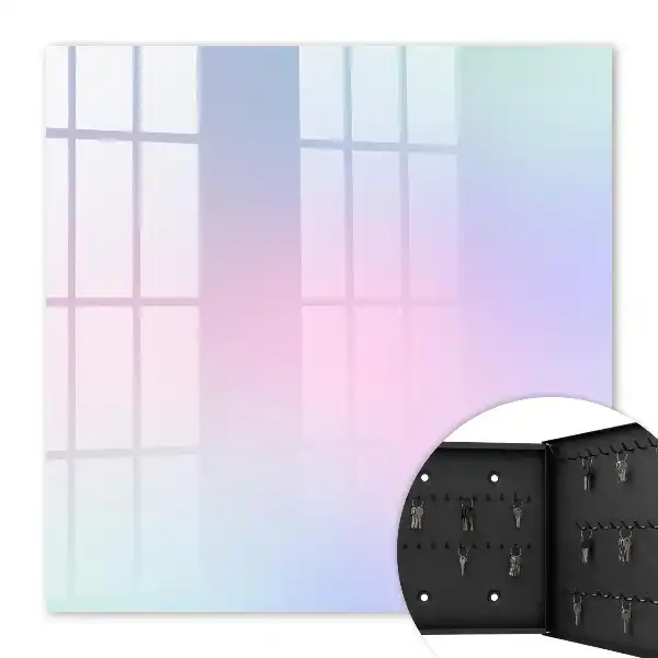 Wall mounted key cabinet Pastel harmony of color transitions