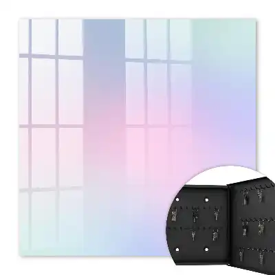 Wall mounted key cabinet Pastel harmony of color transitions