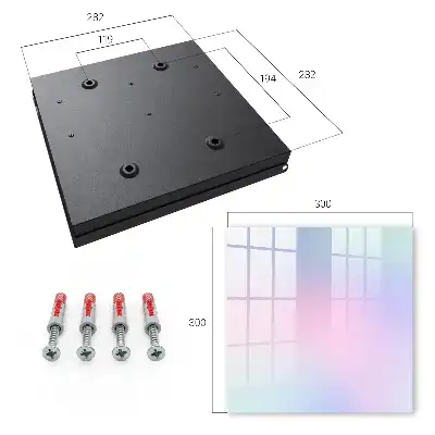 Wall mounted key cabinet Pastel harmony of color transitions