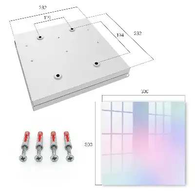 Wall mounted key cabinet Pastel harmony of color transitions