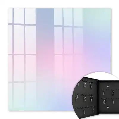 Wall mounted key cabinet Pastel harmony of color transitions