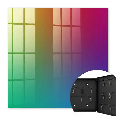 Wall mounted key box A colorful gradient full of energy