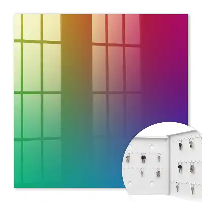 Wall mounted key box A colorful gradient full of energy