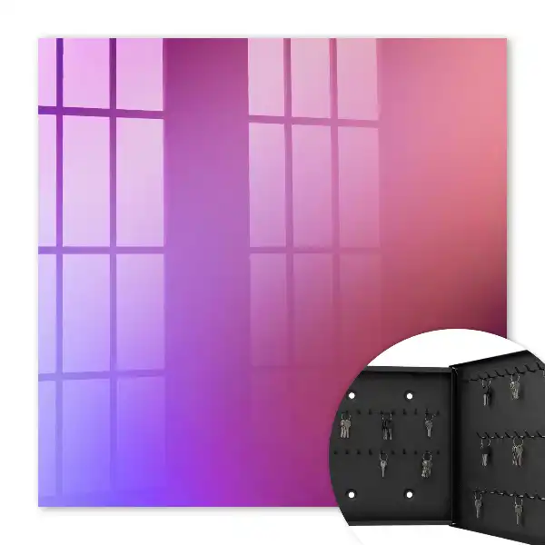 Wall mounted key cabinet Color gradient transition
