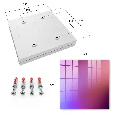 Wall mounted key cabinet Color gradient transition