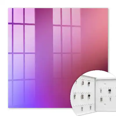 Wall mounted key cabinet Color gradient transition